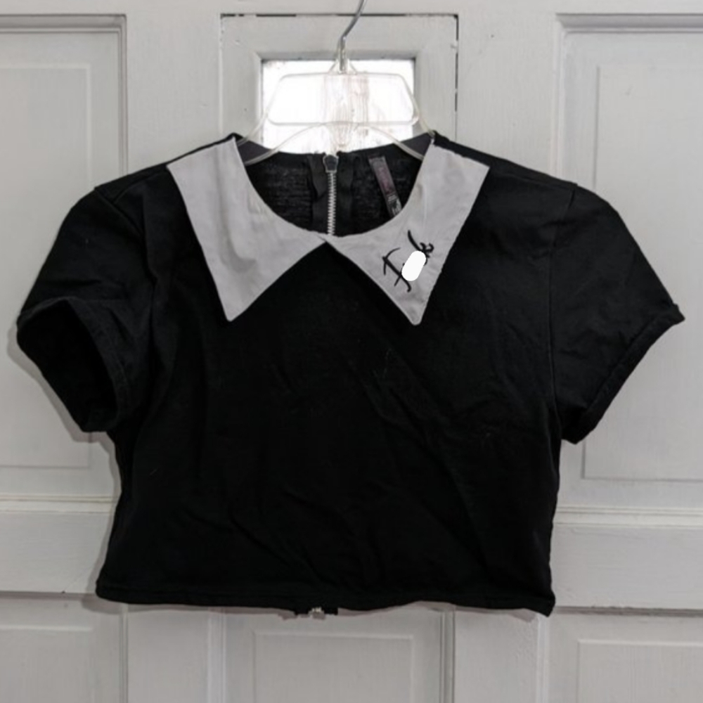 Body Rage F*bomb Peter Pan Crop Top